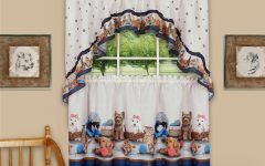Cotton-blend Ivy Floral Tier Curtain and Swag Sets