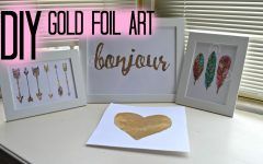 20 Ideas of Gold Foil Wall Art