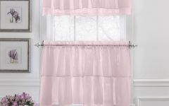 Elegant Crushed Voile Ruffle Window Curtain Pieces