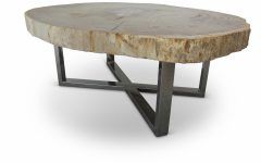 Light Natural Drum Coffee Tables