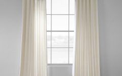 Top 30 of Solid Country Cotton Linen Weave Curtain Panels