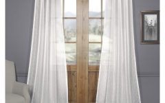 Montpellier Striped Linen Sheer Curtains