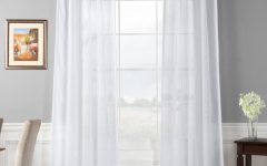 30 Collection of Signature White Double Layer Sheer Curtain Panels