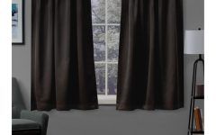 Sateen Woven Blackout Curtain Panel Pairs with Pinch Pleat Top