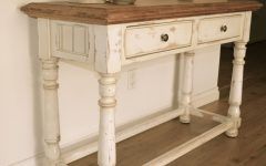 30 Best Collection of Antique White Distressed Console Tables