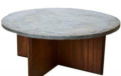 Round Slate Top Coffee Tables