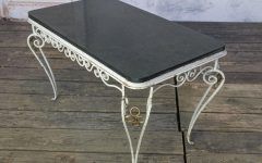 Aged Black Iron Coffee Tables