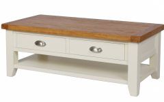Top 25 of Cream Coffee Tables with Drawers