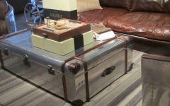 2024 Latest Silver Trunk Coffee Tables