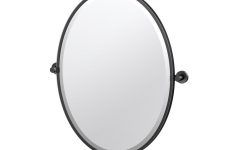 15 The Best Matte Black Metal Oval Wall Mirrors