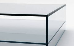 15 Collection of Glass Coffee Table with Shelf