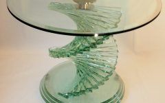Spiral Glass Coffee Table