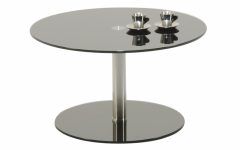 10 Collection of Small Glass Round Coffee Tables