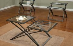 The Best Glass Top Coffee Table with Metal Base Oval and Square