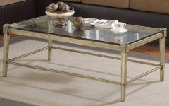 Metal Coffee Tables with Glass Top
