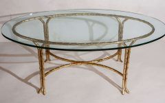 The 15 Best Collection of Glass and Gold Oval Coffee Tables