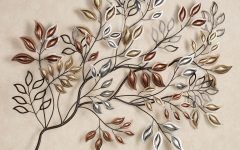 Leaves Metal Sculpture Wall Decor