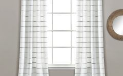 Top 20 of Ombre Stripe Yarn Dyed Cotton Window Curtain Panel Pairs