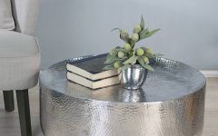2024 Popular Hammered Silver Coffee Tables