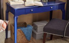 15 Collection of Gold and Blue Writing Desks