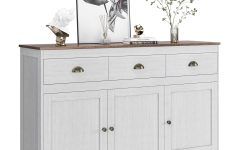 Top 15 of Sideboard Storage Cabinet with 3 Drawers & 3 Doors