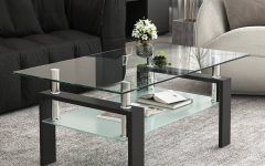 15 The Best Wood Tempered Glass Top Coffee Tables