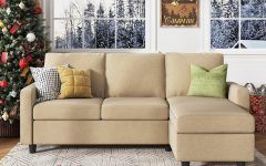 Small L Shaped Sectional Sofas in Beige