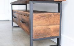 15 Ideas of Reclaimed Wood and Metal Tv Stands