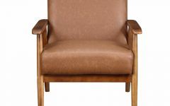 2024 Latest Jarin Faux Leather Armchairs