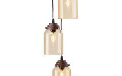 15 Collection of Brown Glass Pendant Lights