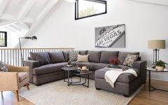 30 Collection of Mcdade Graphite 2 Piece Sectionals with Raf Chaise