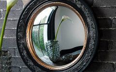 15 Collection of Rustic Black Round Oversized Mirrors
