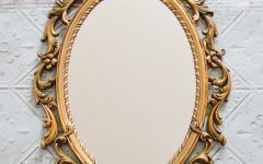 15 Photos Oval Metallic Accent Mirrors