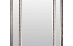 Antiqued Silver Quatrefoil Wall Mirrors