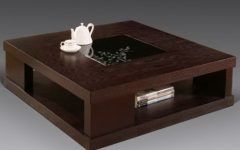 20 Ideas of Square Dark Wood Coffee Table