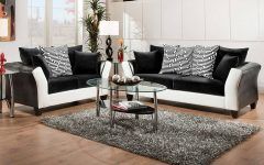 Black and White Sofas and Loveseats