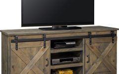 15 Collection of Rustic Country Tv Stands in Weathered Pine Finish
