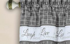 20 Inspirations Live, Love, Laugh Window Curtain Tier Pair and Valance Sets
