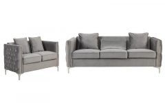 Top 15 of 2pc Maddox Left Arm Facing Sectional Sofas with Cuddler Brown