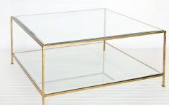 Square Waterfall Coffee Tables