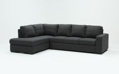Lucy Dark Grey 2 Piece Sleeper Sectionals with Laf Chaise