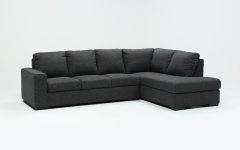 Lucy Dark Grey 2 Piece Sleeper Sectionals with Raf Chaise