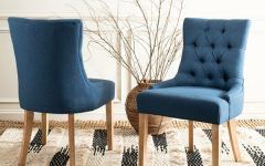 Madison Avenue Tufted Cotton Upholstered Dining Chairs (set of 2)