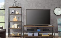 Mainstays Arris 3-in-1 Tv Stands in Canyon Walnut Finish