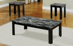 Black and Grey Marble Coffee Tables