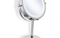 2024 Popular Chrome Led Magnified Makeup Mirrors
