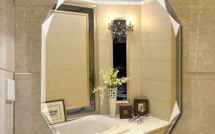 The 15 Best Collection of Traditional Frameless Diamond Wall Mirrors