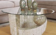 Marble Base Glass Top Coffee Table
