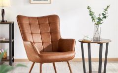 2024 Best of Marisa Faux Leather Wingback Chairs