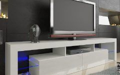 15 Best Collection of Milano White Tv Stands with Led Lights